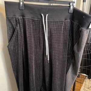 NEW Black Grey Nike Velour High Waisted Joggers Womens XXL Dv7820